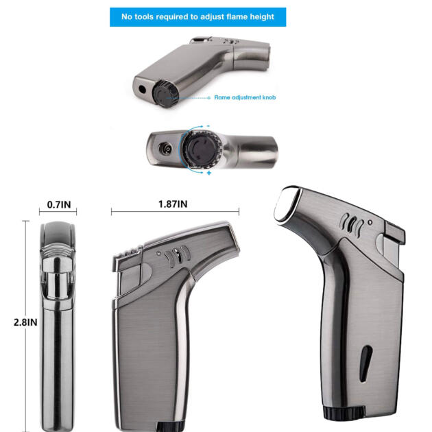 Single jet flame lighter