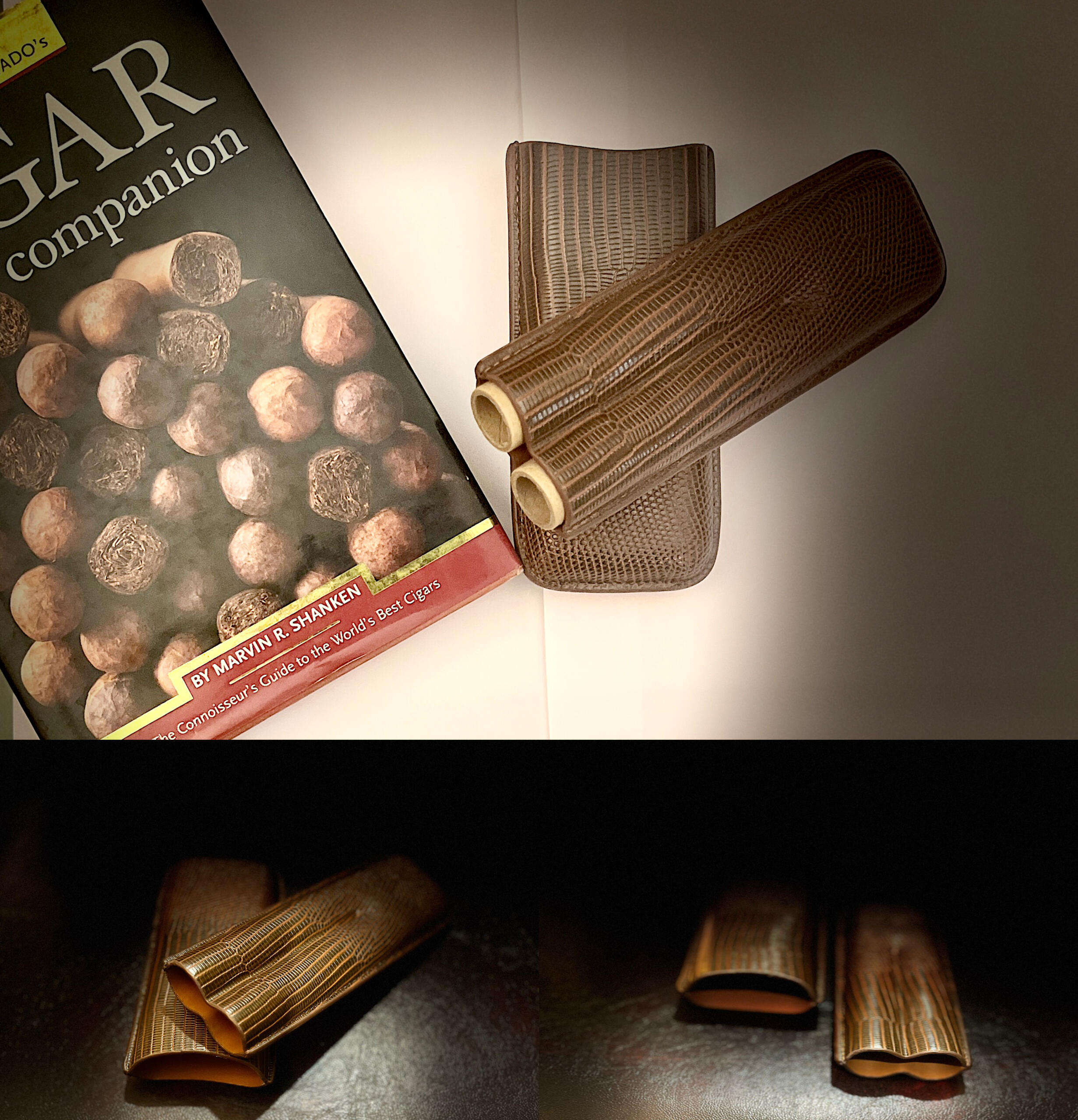 Dual Snake Leather Cigar Case - Image 4