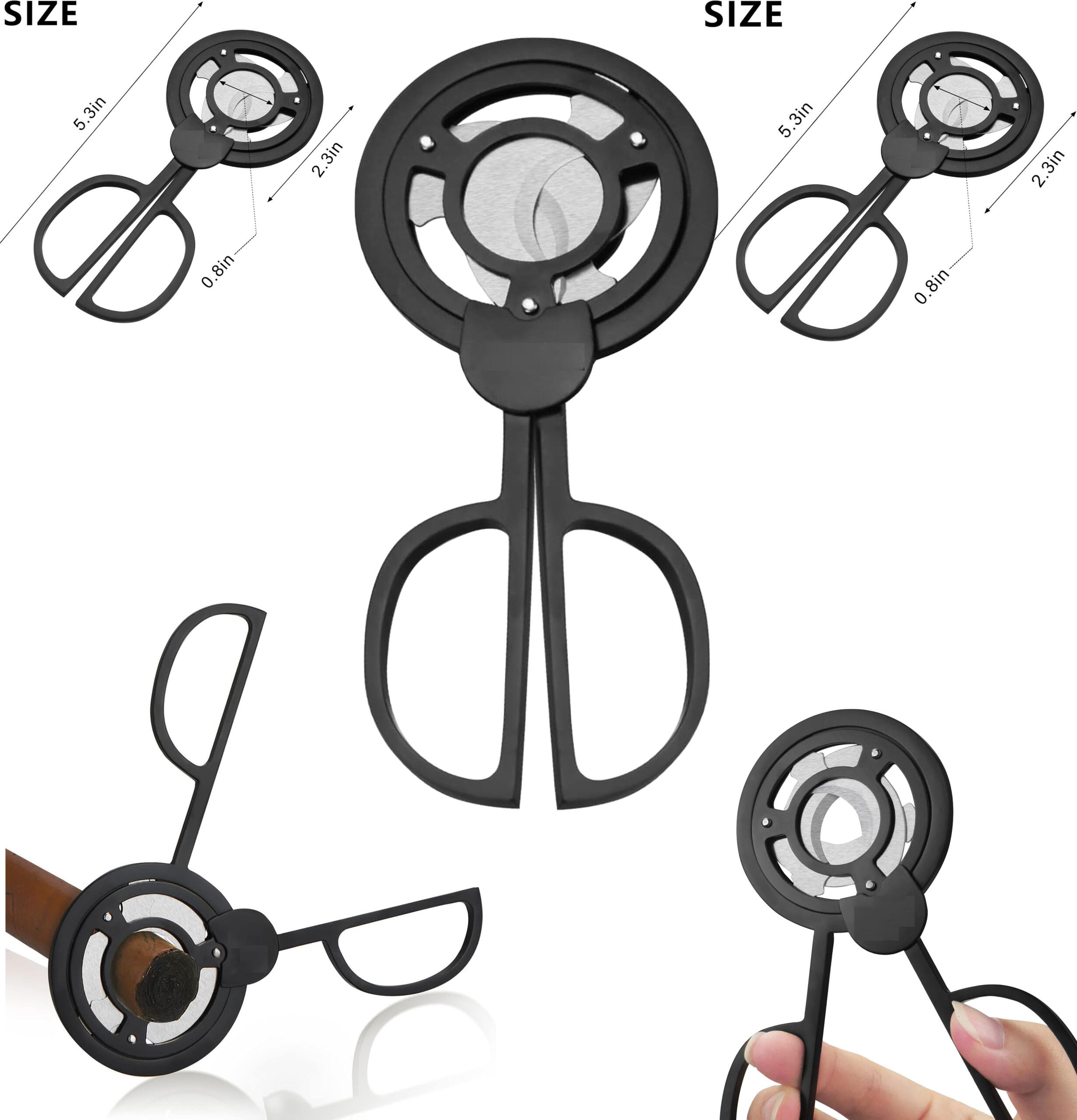 Round Scissor Cigar Cutter