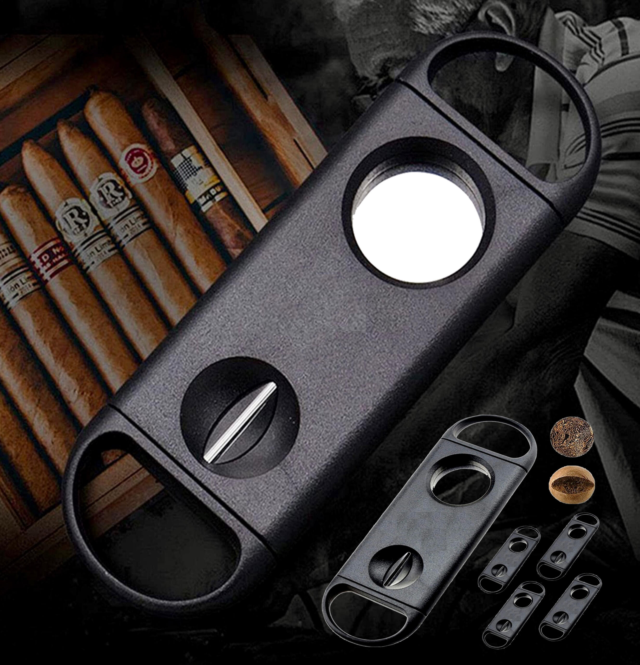 Dual Cut Cigar Cutter