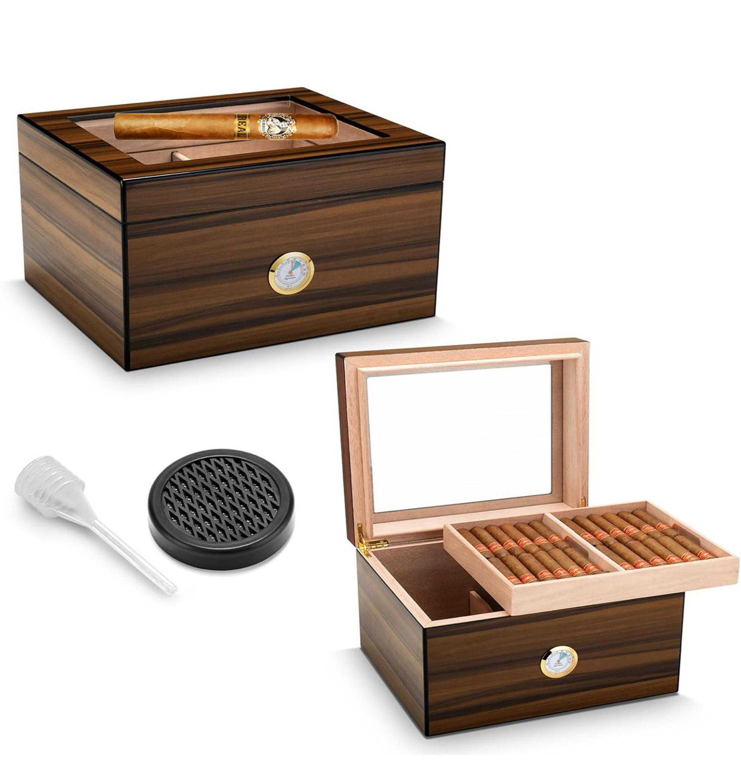 Desk Top Humidor Brown 50-60 Cigars copy - Image 3