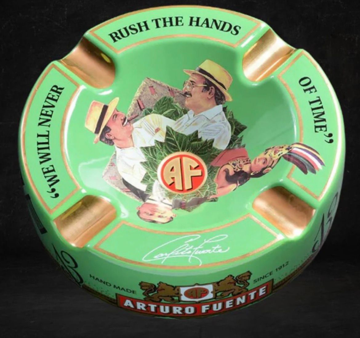 Arturo Fuente Hands Of Time Ashtray Green - Image 3
